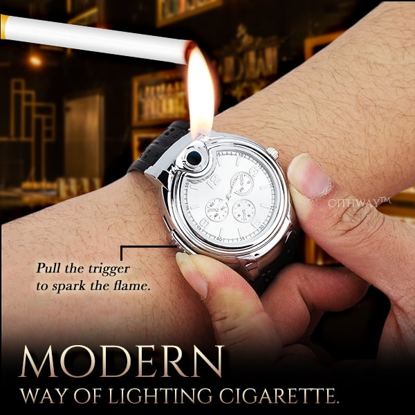 Cithway™ Luxurious Refillable Wrist Watch Lighter