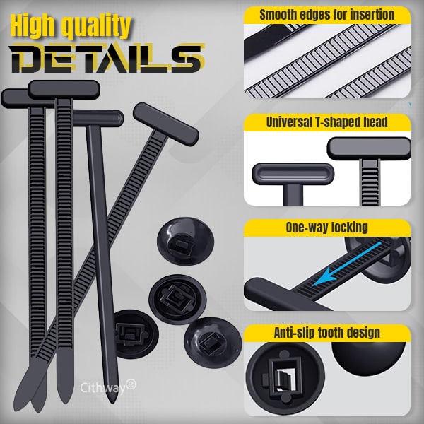 Cithway® Easy-Fix Universal Car Cable Tie Fastener(20/50/100pcs)
