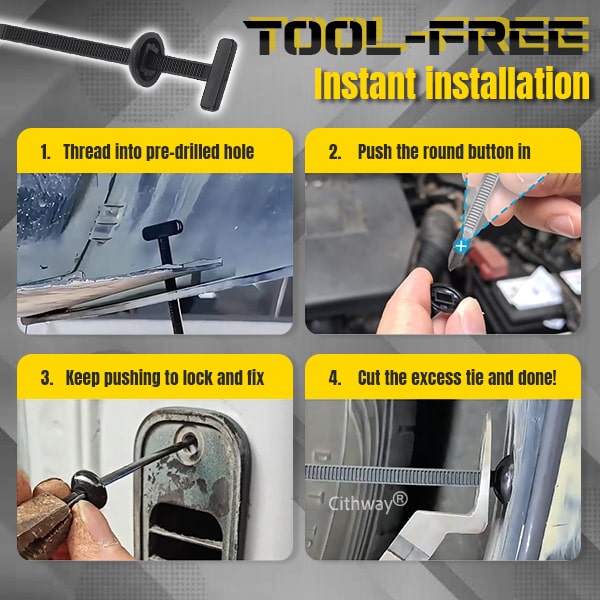 Cithway® Easy-Fix Universal Car Cable Tie Fastener(20/50/100pcs)