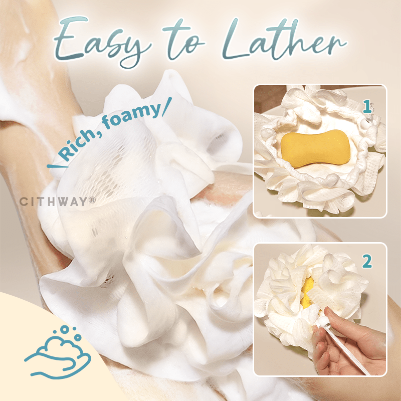 Cithway® 2-in-1 Bar Soap Lather Bag Loofah Sponge