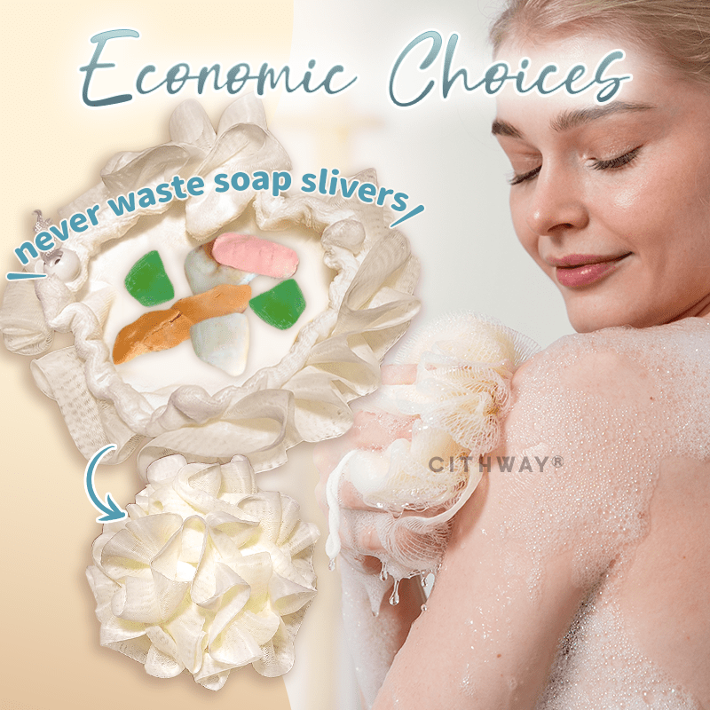 Cithway® 2-in-1 Bar Soap Lather Bag Loofah Sponge