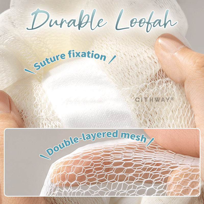 Cithway® 2-in-1 Bar Soap Lather Bag Loofah Sponge