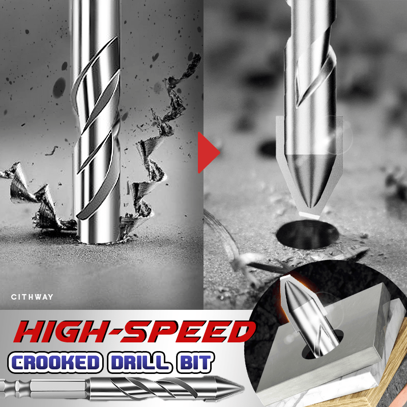 Cithway™ All-Purpose High-Hardness Crooked Drill Bit