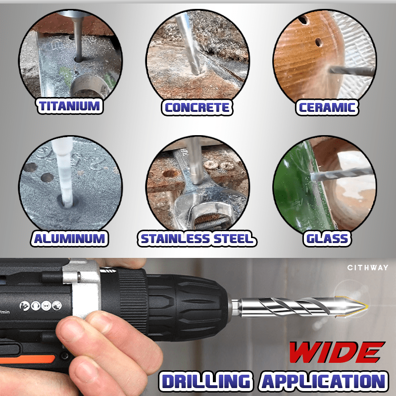 Cithway™ All-Purpose High-Hardness Crooked Drill Bit